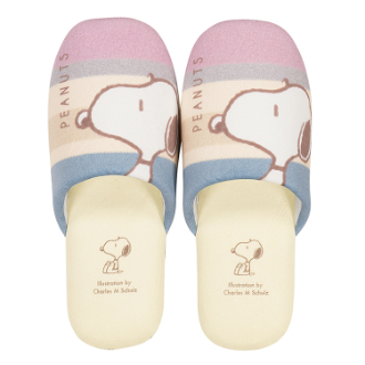 スヌーピー スリッパ くすみパステル ピンク