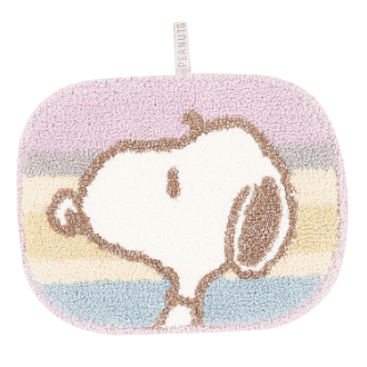 スヌーピー アクセントマット くすみパステル ピンク