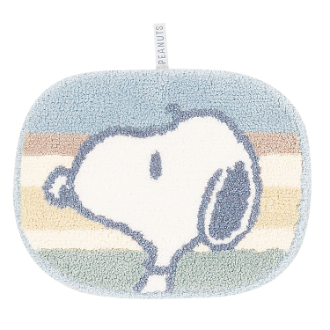 スヌーピー アクセントマット くすみパステル ブルー