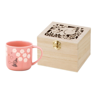 ムーミン　木箱入マグ フローリット リトルミイ レッド