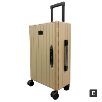 【訳ありアウトレット品】&.FLAT　アンドフラット 折り畳みキャリーケース　ベージュ 【E】