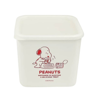 【SNOOPY】スヌーピー スクエアストッカー M お食事