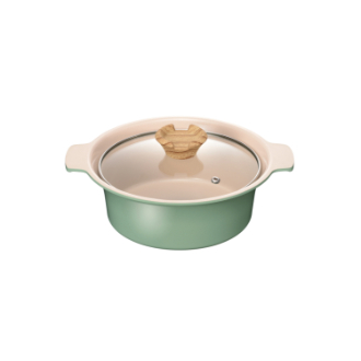 アルモンデ  IH対応卓上鍋  18cm  グリーン