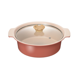 アルモンデ  IH対応卓上鍋  24cm  レッド