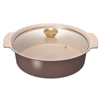 アルモンデ  IH卓上鍋  30cm  ブラウン