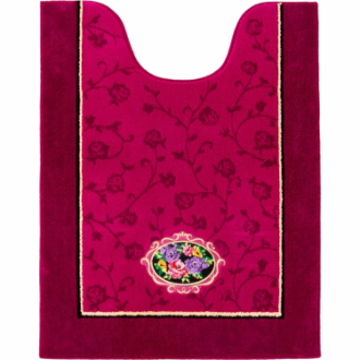 シェニールロゼ ロングトイレマット 約85cm×67cm ピンク