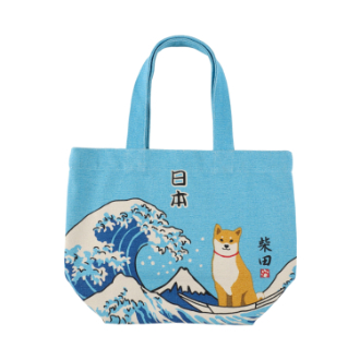 トートバッグM　おおなみしばた  2個セット