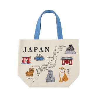 トートバッグM　にほんちずしばた  2個セット