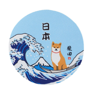 [クイックセット] コースター　おおなみしばた  5個セット