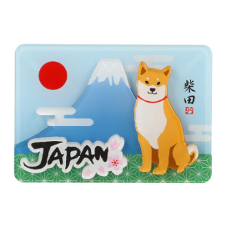 [クイックセット] マグネット　にほんのしばたさん  5個セット