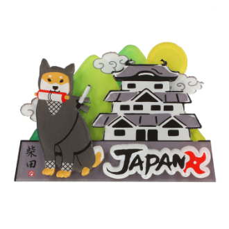 [クイックセット] マグネット　しばたでござる  5個セット