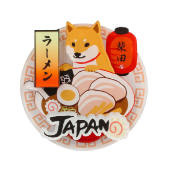 [クイックセット] マグネット　ラーメンしばた  5個セット