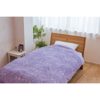 [冬の寝具フェアー][6]吸湿発熱あったか掛カバー　リーベ　 シングル　パープル