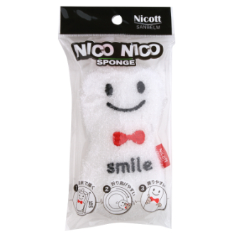 ニコニコスポンジ スマイル ホワイト