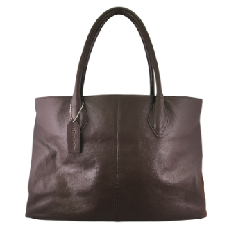 [ブラックフライデー]〔Vilead Via〕オールレザートートバッグ  ブラウン