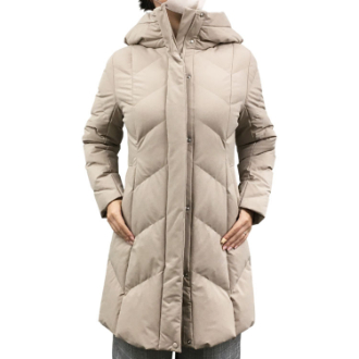 [ブラックフライデー]婦人ストレッチダウンコート　525712  4ベージュ  M