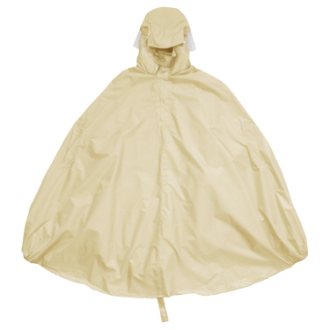 [ブラックフライデー]～自転車に使える～サイクル　ポンチョ　ベージュ