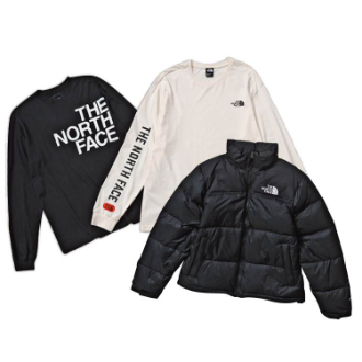 [ネット限定！福袋Sale]〔ザ・ノースフェイス〕メンズ  ヌプシジャケット/ロングスリーブTシャツ 2点福袋  L