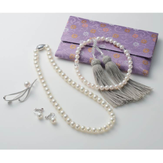 [ネット限定！福袋Sale]あこや真珠4点セット ナチュラルホワイトカラー(Aセット)