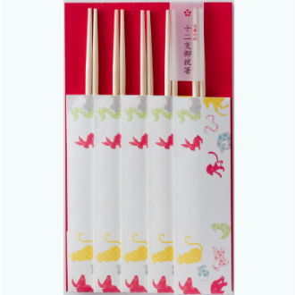 美濃和紙　御祝箸　十二支　其の四　5膳