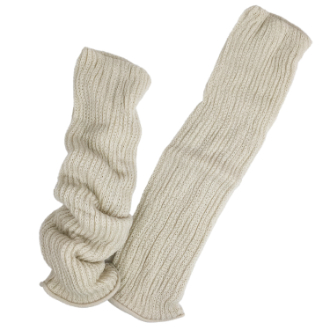【ぬっくりん】冷え性の社員が本気でつくりました。　レッグウォーマー　ベージュ