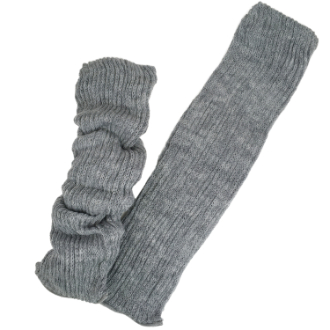 【ぬっくりん】冷え性の社員が本気でつくりました。　レッグウォーマー　グレー