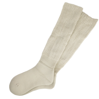 【ぬっくりん】冷え性の社員が本気でつくりました。　二重編み 足底パイル ハイソックス　ベージュ