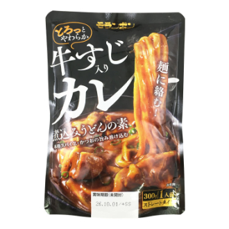 [ブラックフライデー]モランボン 牛すじ入り カレー煮込みうどんの素 300g