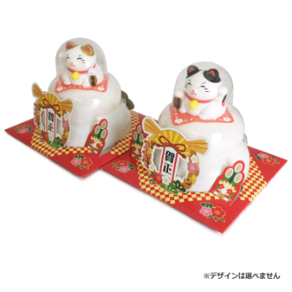 お鏡餅 まる餅入り 招き猫  60g  ※デザイン選べません