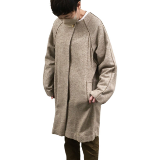 [ネットストア限定特価]ウールパーテーションコート  ベージュ  L