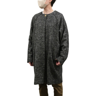 [ネットストア限定特価]ウールパーテーションコート  ブラック  L