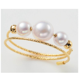 [ネットストア限定特価]K18YGあこやパールフリーリング