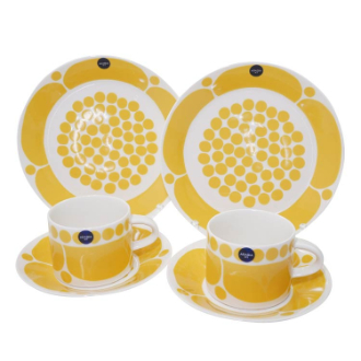 [ネットストア限定特価]〔ARABIA〕スンヌンタイ ティーC/S プレート21cm 2客2枚セット