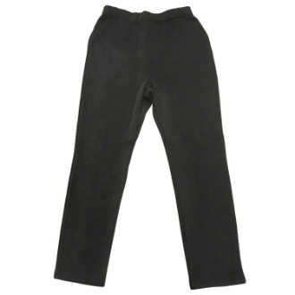 [ネットストア限定特価]ニットコール裏起毛ストレートパンツ  チャコール  Ｍ