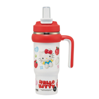 ハローキティ ハンドル付ストロータンブラ ぷっくりバルーン