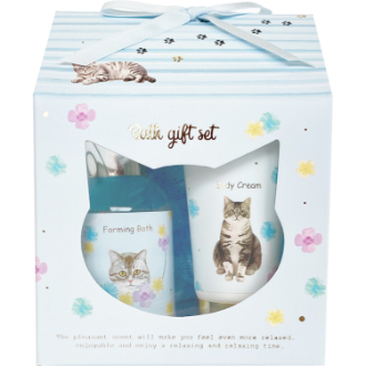キャットリトリート  バスギフト  ブルー  パウダリーライラックの香り