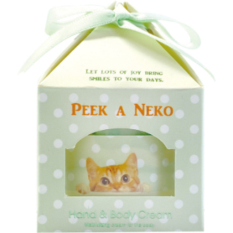 ピーカーネコ  ハンド&ボディクリーム  グリーン