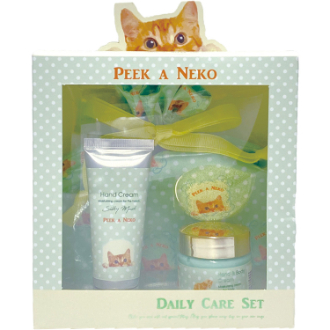 ピーカーネコ  デイリーケアセット  グリーン