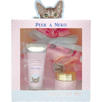 ピーカーネコ  デイリーケアセット  ピンク