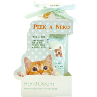 ピーカーネコ  ハンドクリーム  グリーン