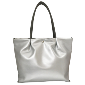 【Legato Largo】肩楽　合皮 トートバッグ　シルバー