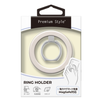 MagSafe対応 リングホルダー[ベージュ]