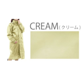 [お年玉セール]防水サイクルレインコート  クリーム  M