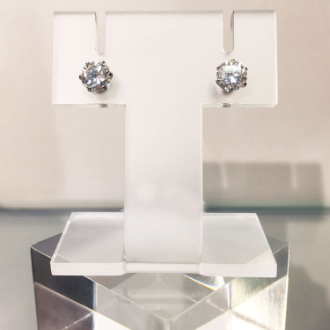 [お年玉セール]Ptダイヤモンドピアス