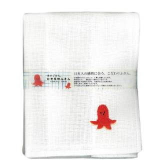かや生地ふきん あさごはん タコさん