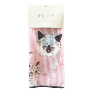 まんまるこねこナイロンボディタオル