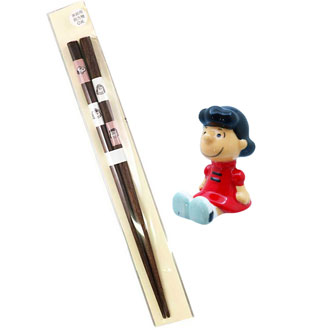 [お年玉セール]スヌーピー  箸置き・箸セット  ルーシー
