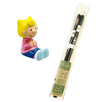 [半期に一度の大感謝SALE]スヌーピー  箸置き・箸セット  サリー