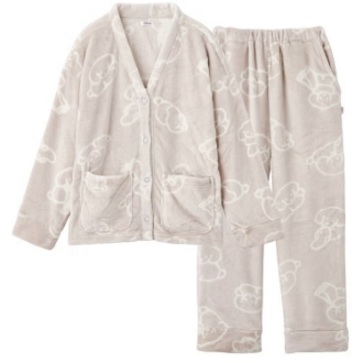 [お年玉セール]〔UCHI-COLLE〕ルームウェア  ミディアムグレー  L