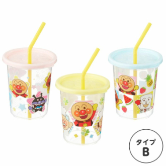 【アンパンマン】ストローカップ 3個入 （Bタイプ）